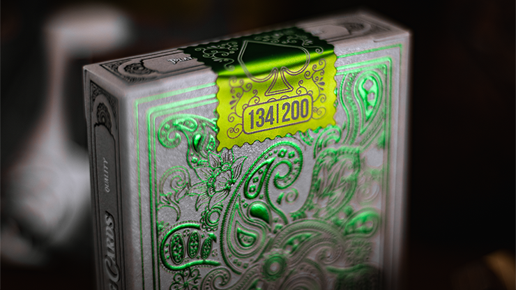 Emerald Wonder, Silver Gilded Playing Cards