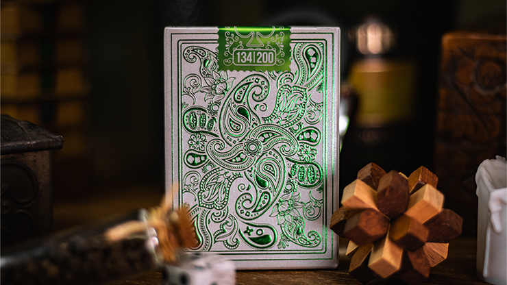 Emerald Wonder, Silver Gilded Playing Cards