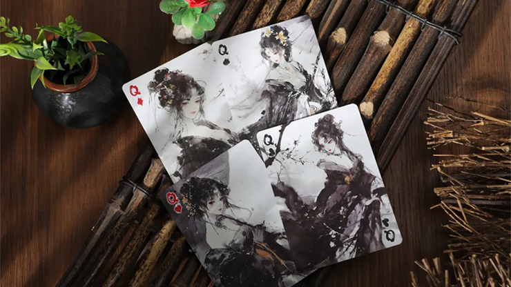 Subtle Fragrance, Gilded Playing Cards by King Star