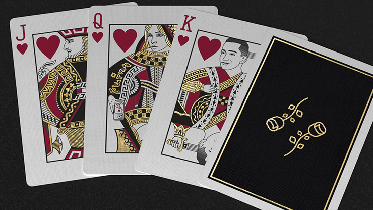Gold Foil Black Roses Casino