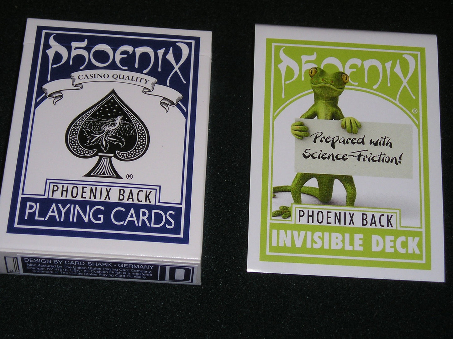Science Friction Invisible Deck by CardShark Phoenix Blue Back