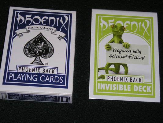 Science Friction Invisible Deck by CardShark Phoenix Blue Back