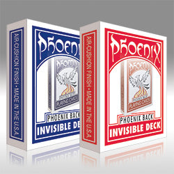 Phoenix Invisible deck (prepared with Science Friction) blue back