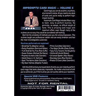 Impromptu Card Magic Volume #5 by Aldo Colombini