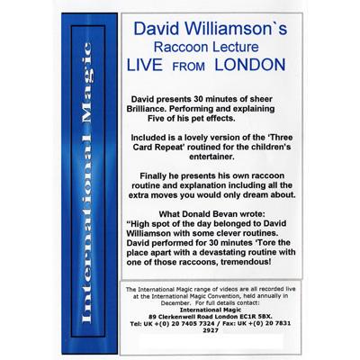 David Williamson Raccoon Lecture by International Magic