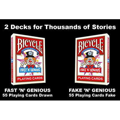 Fast inch N inch Genious / Fake inch N inch Genious Deck Combo Set by So Magic