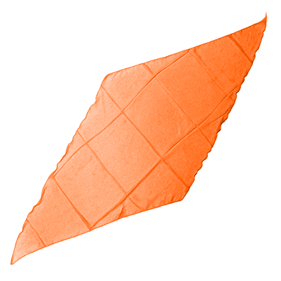 Diamond Cut Silk 36 inch, ORANGE by Gosh