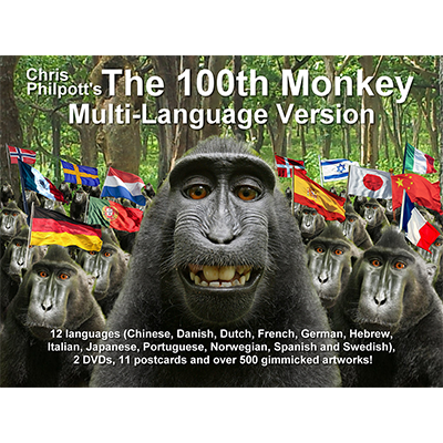 100th Monkey Multi-Language, 2 DVD Set with Gimmicks by Chris Philpott