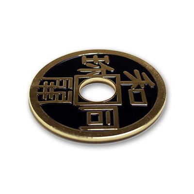 Chinese Coin, Black - Ike Dollar Size by Royal Magic