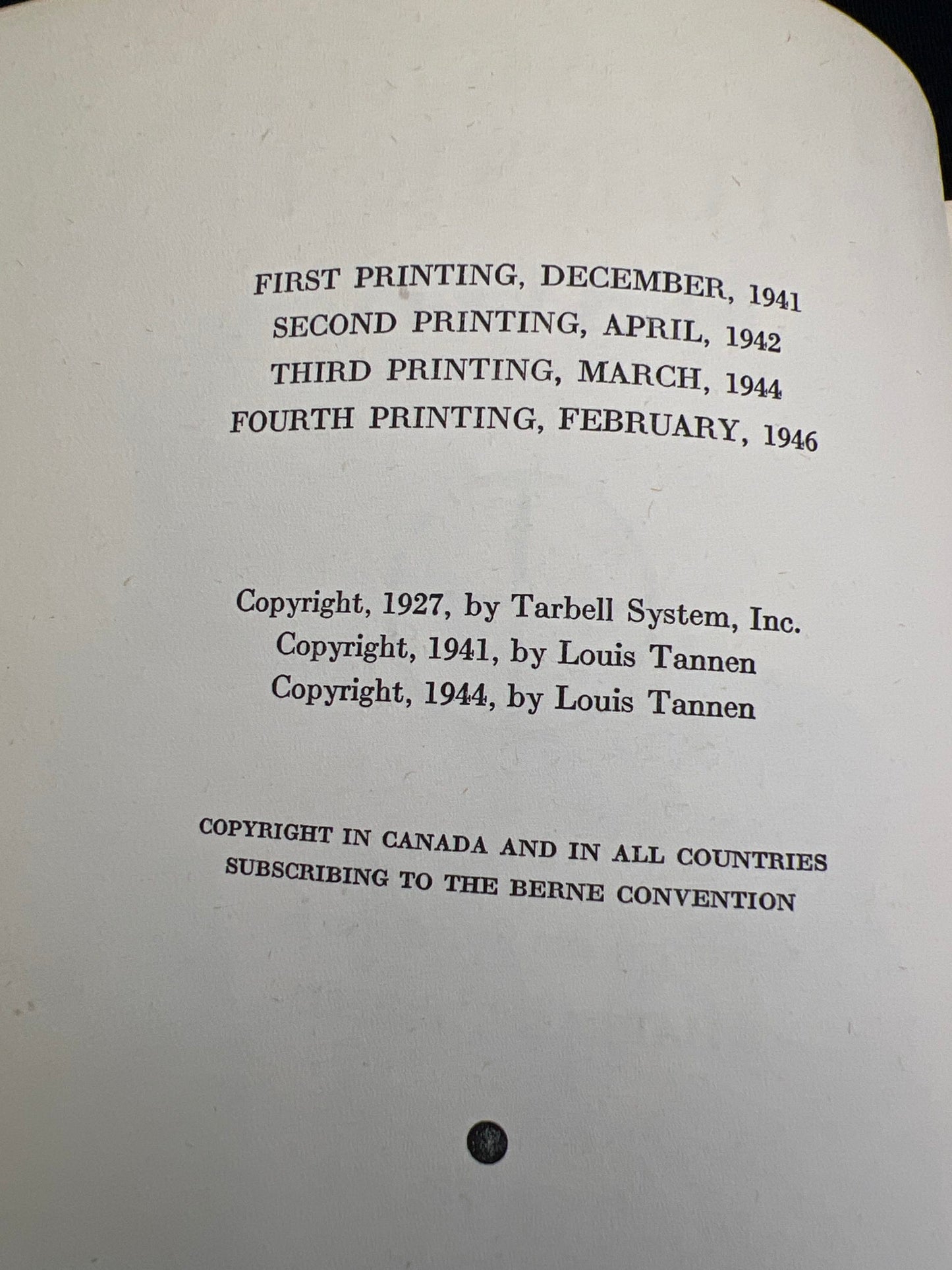 Tarbell course in Magic vol. 1 -4th printing 1946