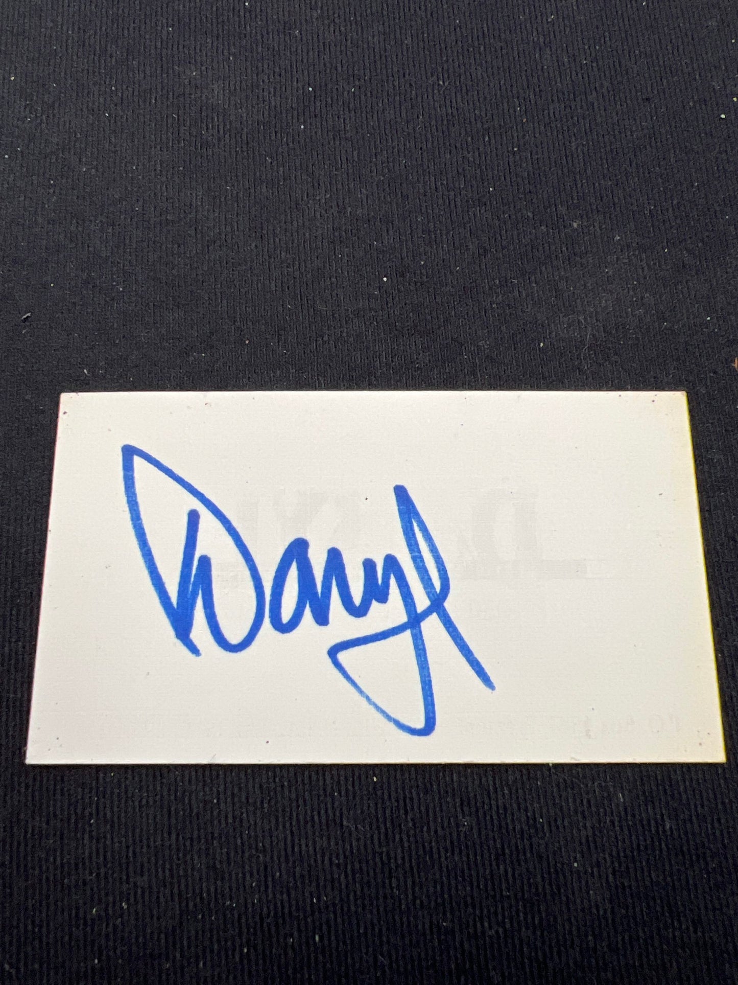 Daryl Business Card Signed