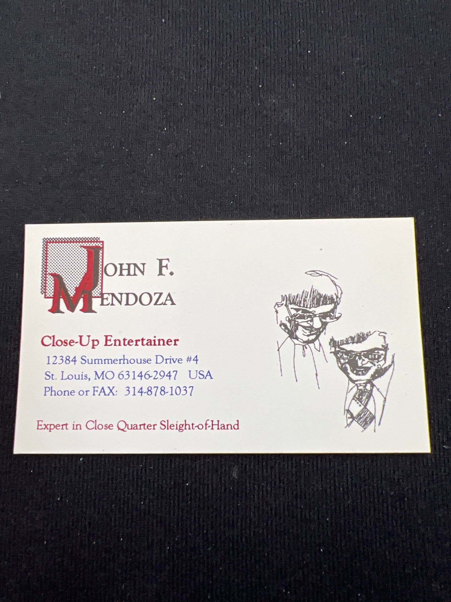 John Mendoza card