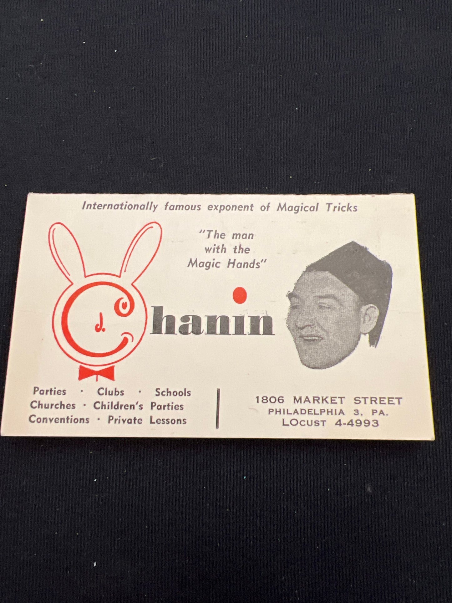 Jack Chanin card
