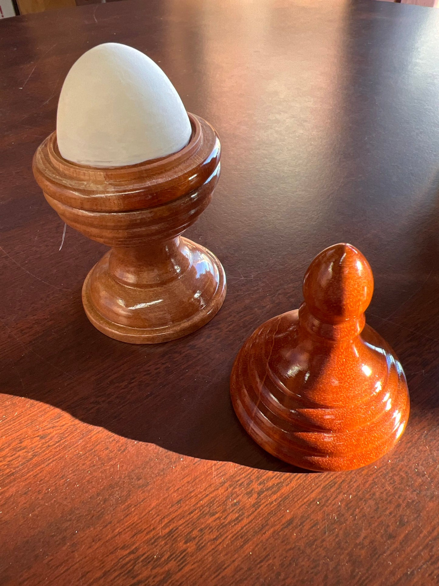 Wood Egg Vase