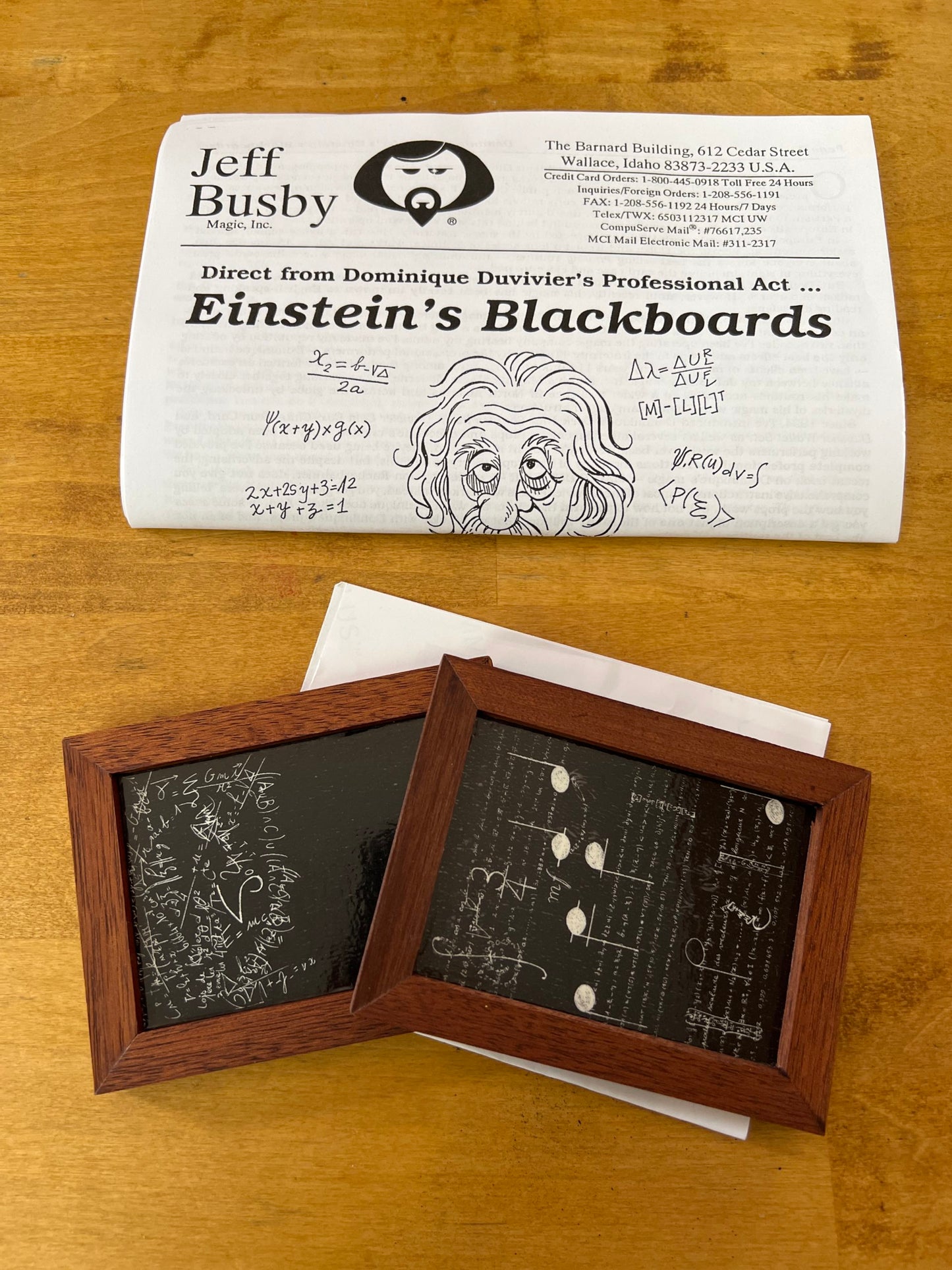 Einstein’s Blackboards-Busby Magic