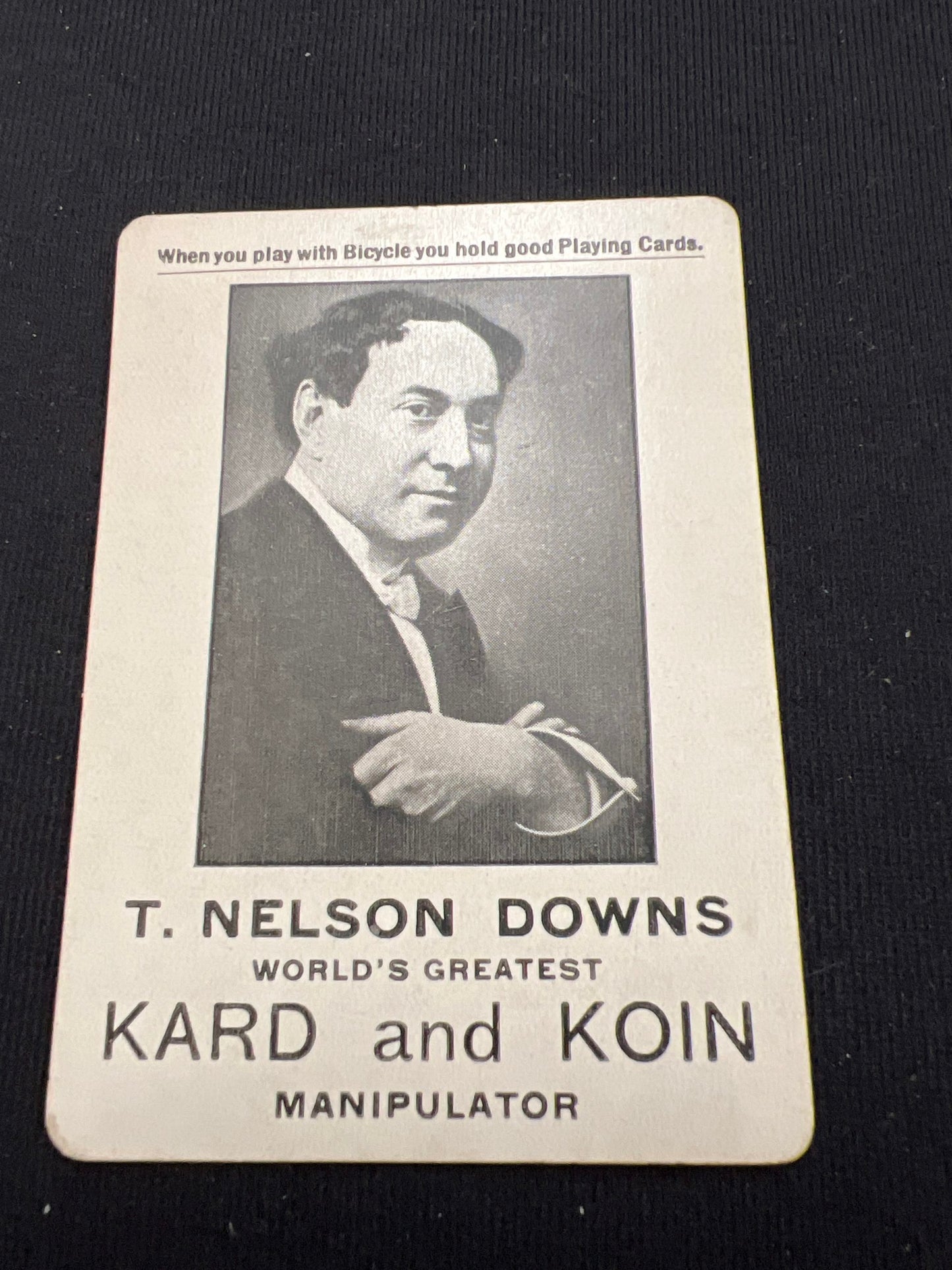 T Nelson Downs card