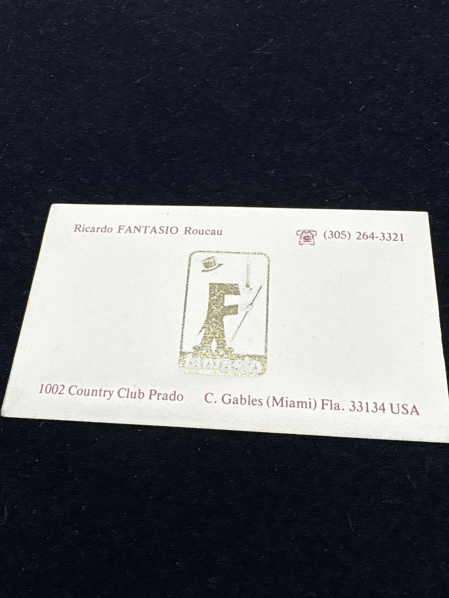 Fantasio business card
