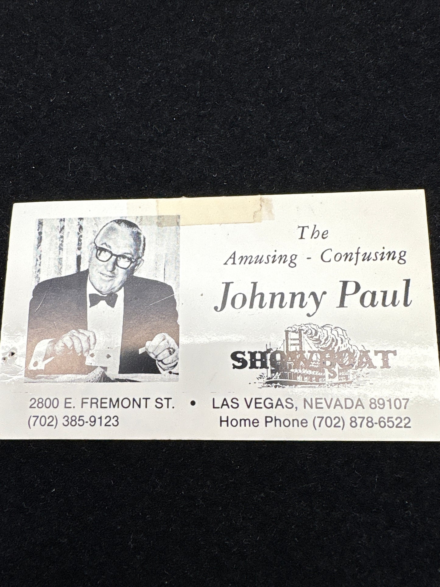 Johnny Paul business card