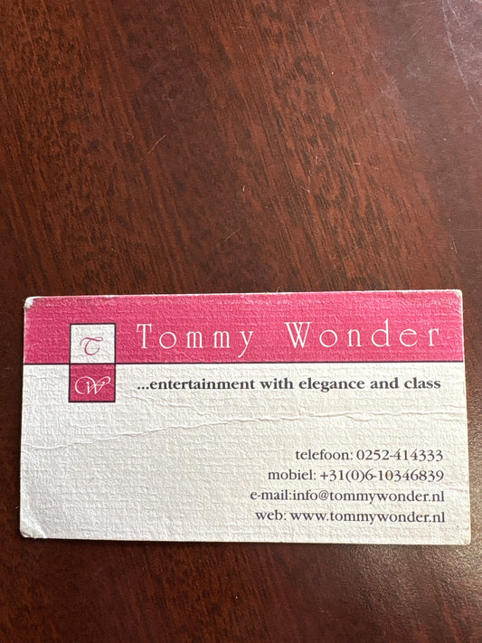 Tommy Wonder Magic business card