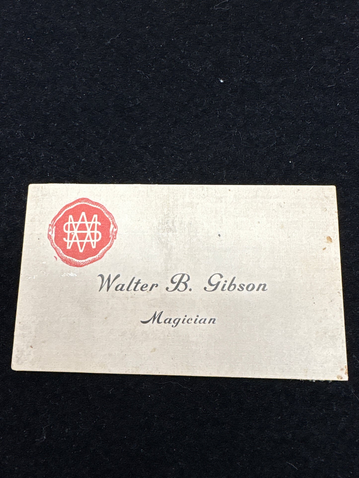 Walter B Gibson card