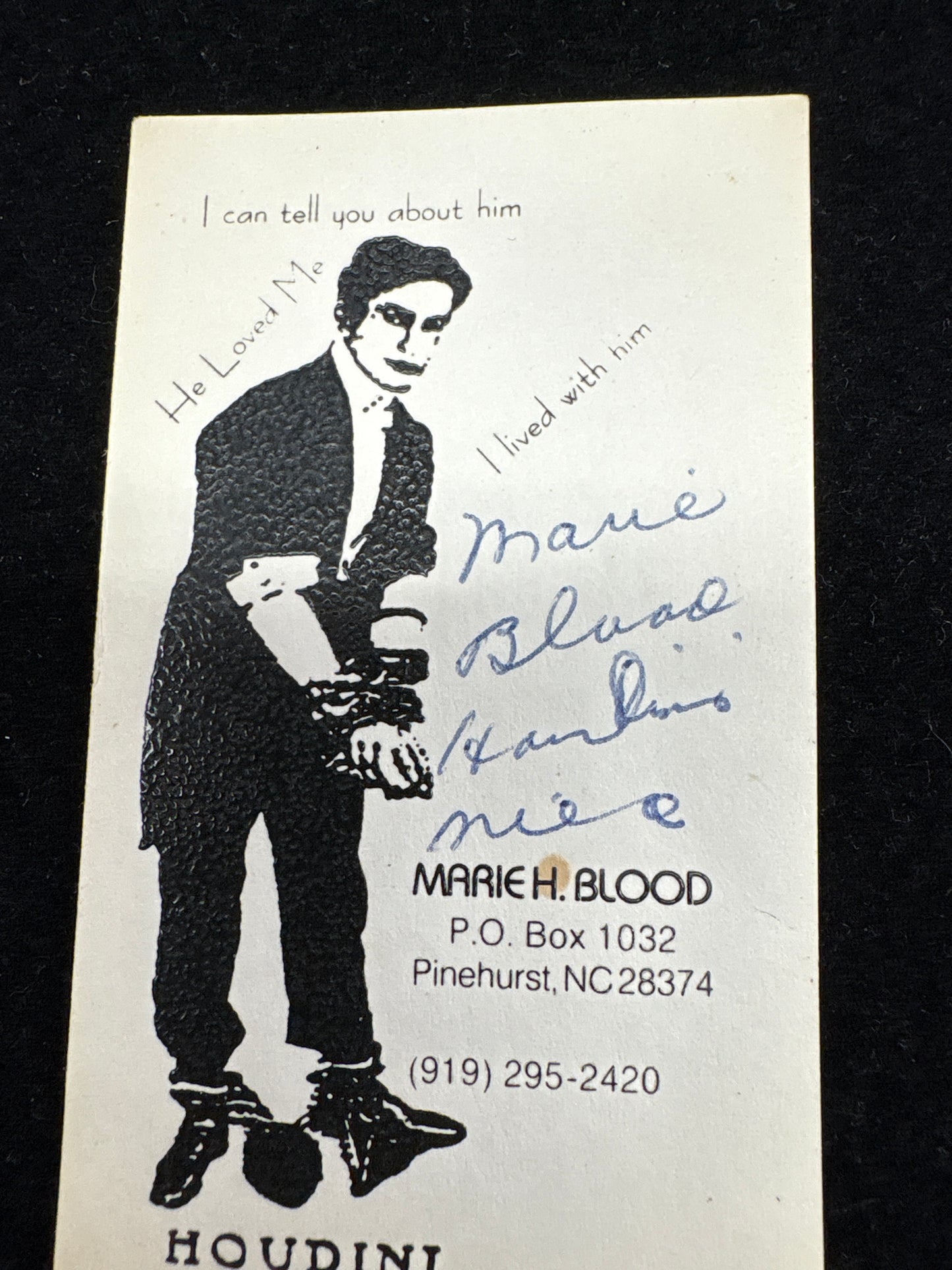 Marie Blood Houdini’s Niece