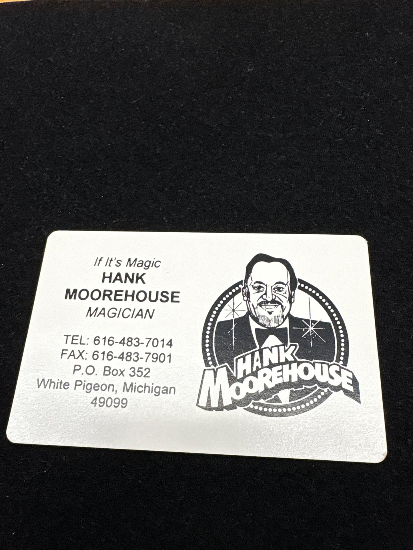 Hank Moorehouse business card