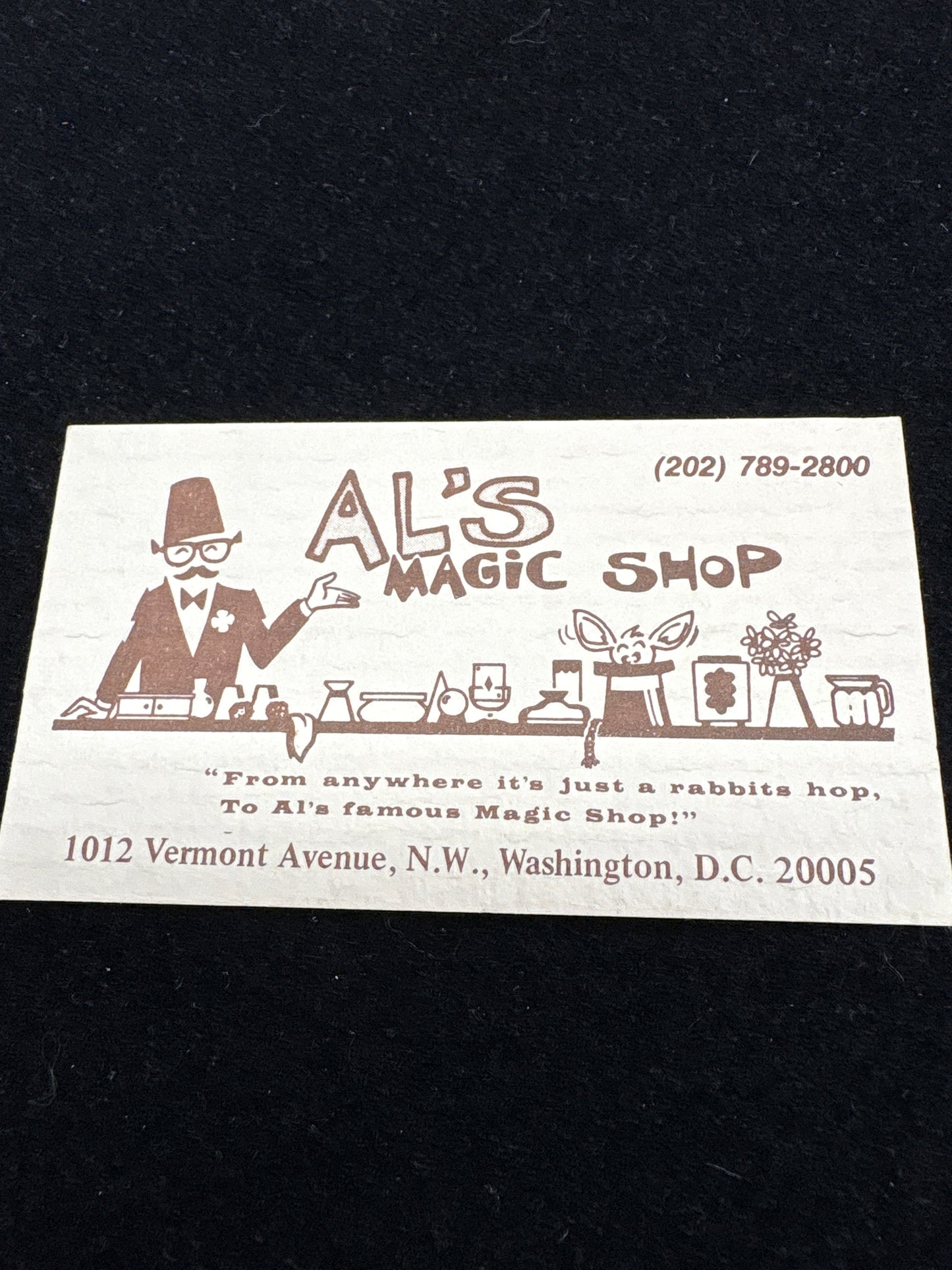 Al’s Magic Shop card