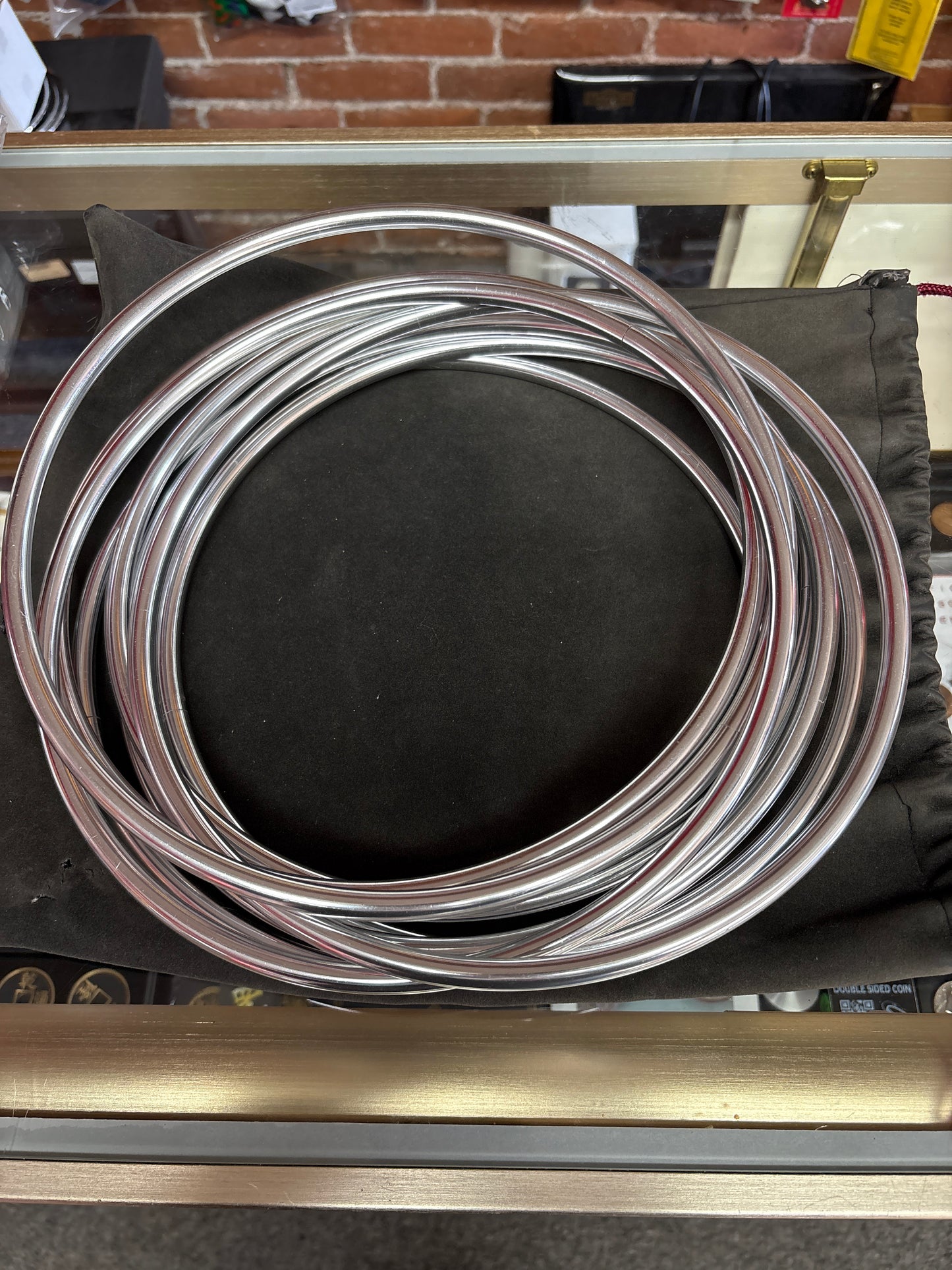 Linking Rings 11 inch Aluminum - set of 8 with locking key.