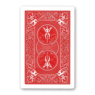 Jumbo Bicycle Card, 3 1/2 of Clubs -, Red Back
