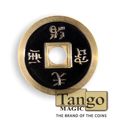 Chinese Coin, CH0019 Black &, Red by Tango Magic
