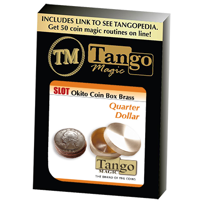 Slot Okito Coin Box Brass Quarter by Tango Magic