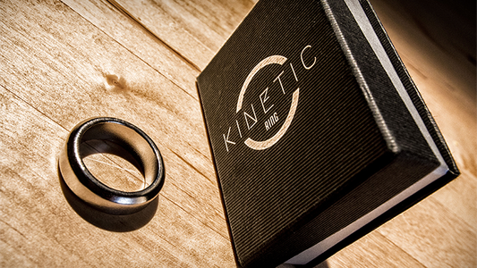 Kinetic PK Ring, Silver Beveled size 9 by Jim Trainer