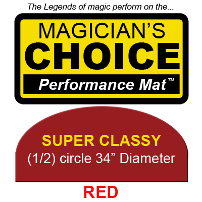 Super Classy Close-Up Mat, Red, 34 inch by Ronjo