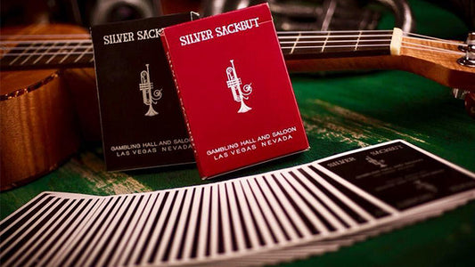 Silver Sackbut Playing Cards, Black