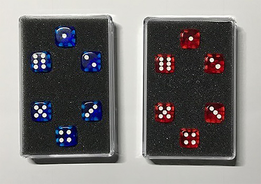 Perfect Prediction Dice Blue, 6 Dice by Kreis