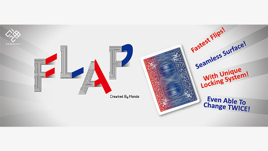 Modern Flap Card, Face to Blue Back by Hondo