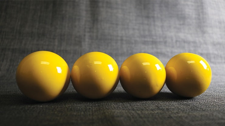 Wooden Billiard Balls, 1.75 inch Yellow by Classic Collections
