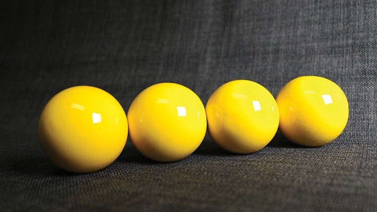 Wooden Billiard Balls, 2 inch Yellow by Classic Collections
