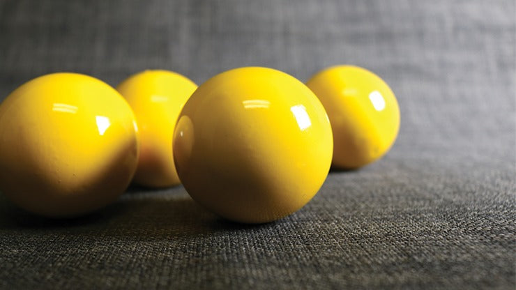 Wooden Billiard Balls, 2 inch Yellow by Classic Collections