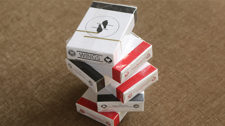 Limited Edition Wings V2 Marked Playing Cards, Red/Bridge Size