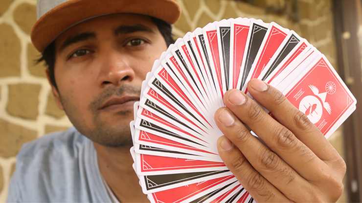 Limited Edition Wings V2 Marked Playing Cards, Red/Bridge Size