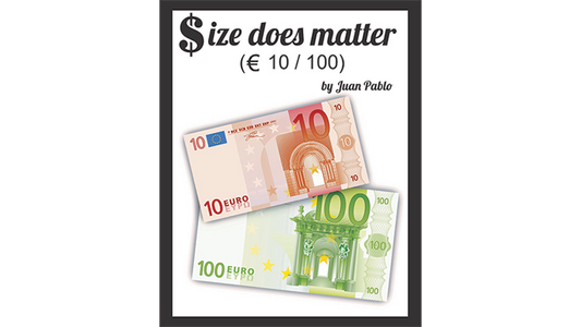 Size Does Matter EURO 10 to 100, Gimmicks and Online Instructions by Juan Pablo Magic