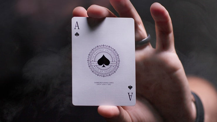 Gambler';s Playing Cards, Borderless Black by Christofer Lacoste and Drop Thirty Two