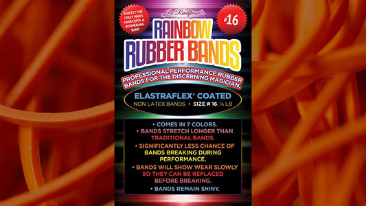 Joe Rindfleisch';s SIZE 16 Rainbow Rubber Bands, Daniel Garcia - Orange Pack by Joe Rindfleisch