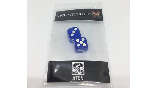 Dice Without Two CLEAR BLUE, 2 Dice Set