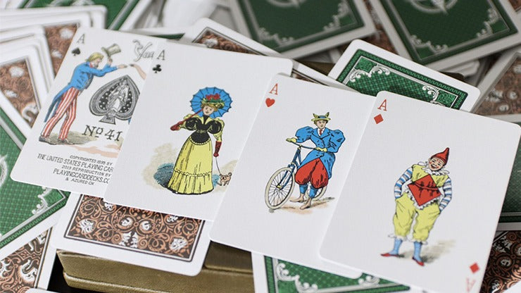 Limited Edition Late 19th Century Vanity Creature, Red Playing Cards