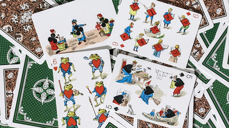 Limited Edition Late 19th Century Vanity Creature, Red Playing Cards