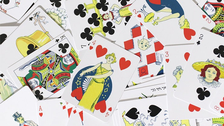 Limited Edition Ye Witches'; Gold Gilded Fortune Cards, 2 Way Back, RED BOX