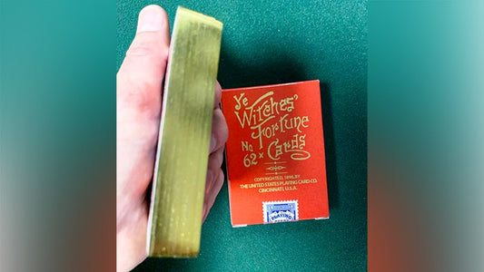 Limited Edition Ye Witches'; Gold Gilded Fortune Cards, 2 Way Back, RED BOX