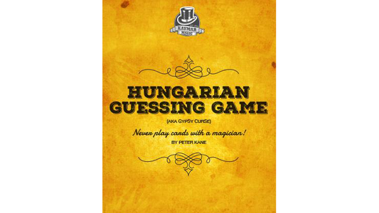 Hungarian Guessing Game AKA Gypsy Curse, Gimmicks and Online Instructions by Kaymar Magic